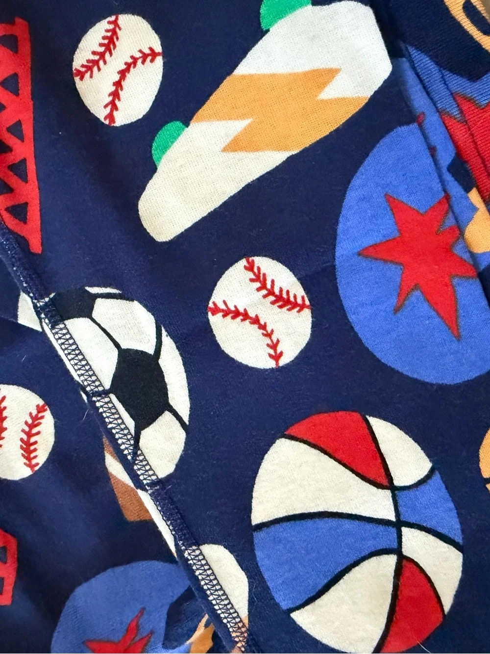 Hanna Andersson Sports Print Pajama Set, NWT